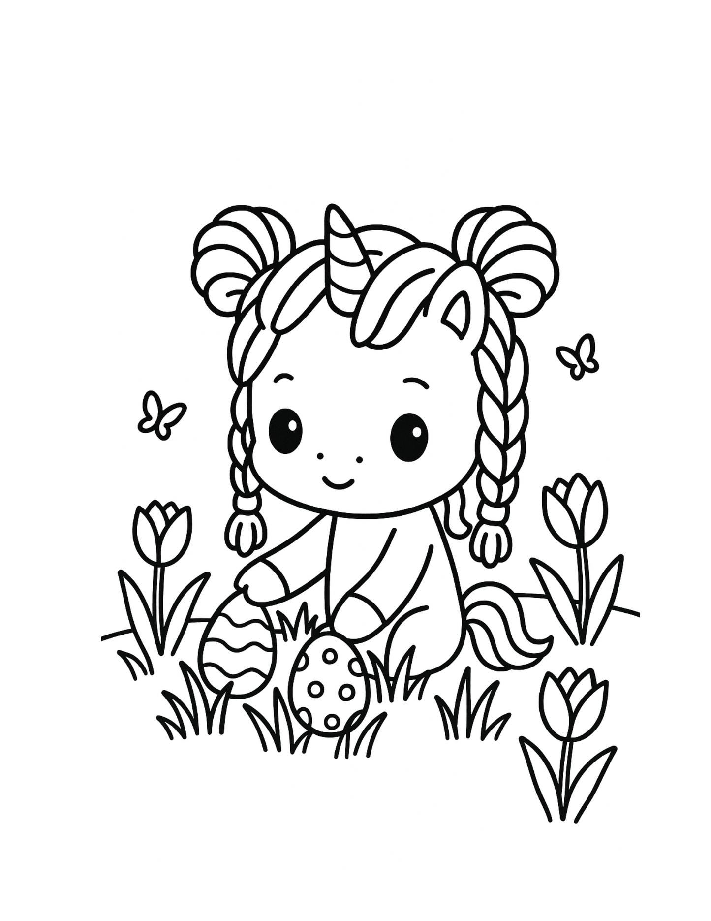 Spring Unicorn Coloring Pages Printable Bundle (30 Pages, Ages 4–6)
