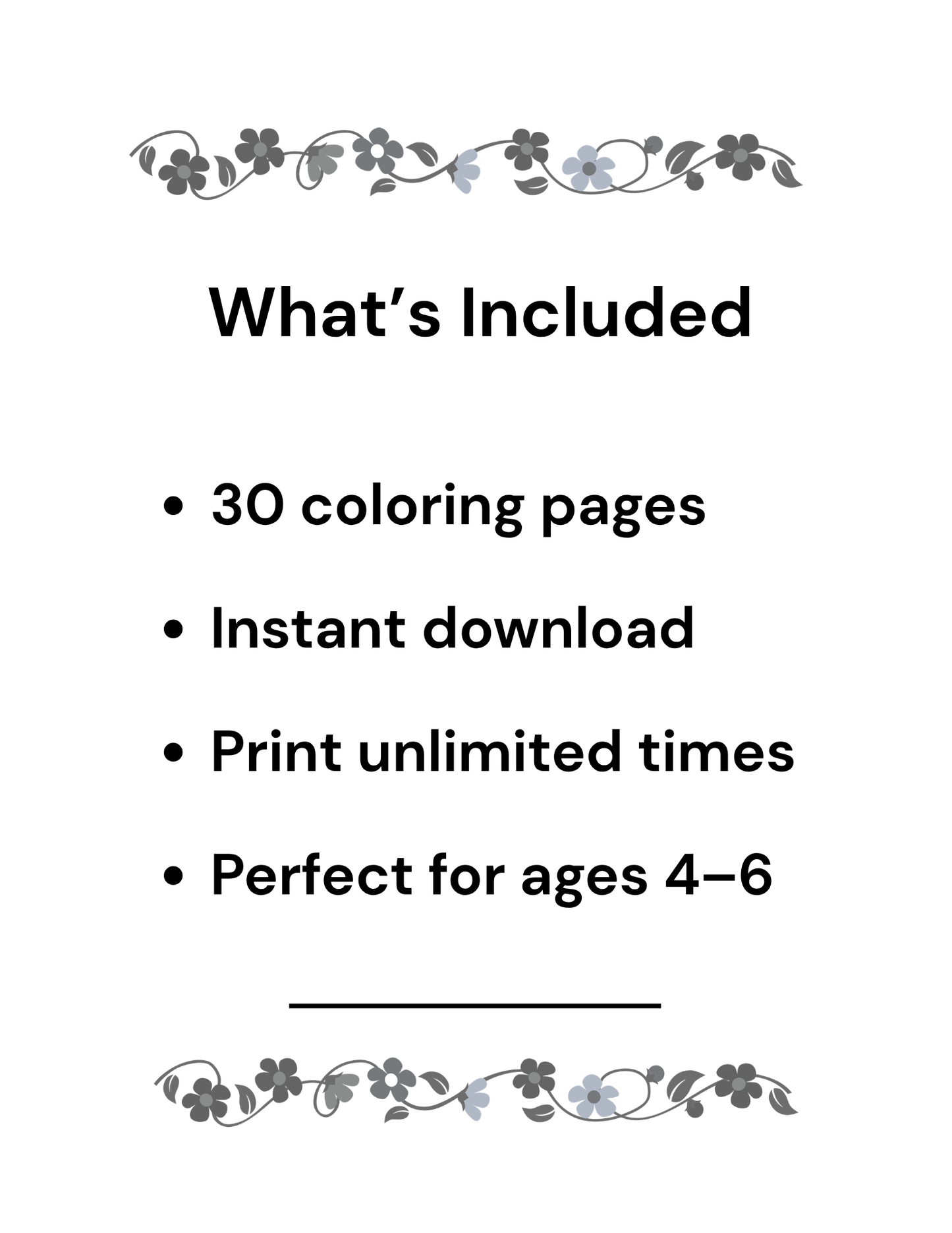 Spring Unicorn Coloring Pages Printable (30 Pages, Ages 4–6, Instant Download)