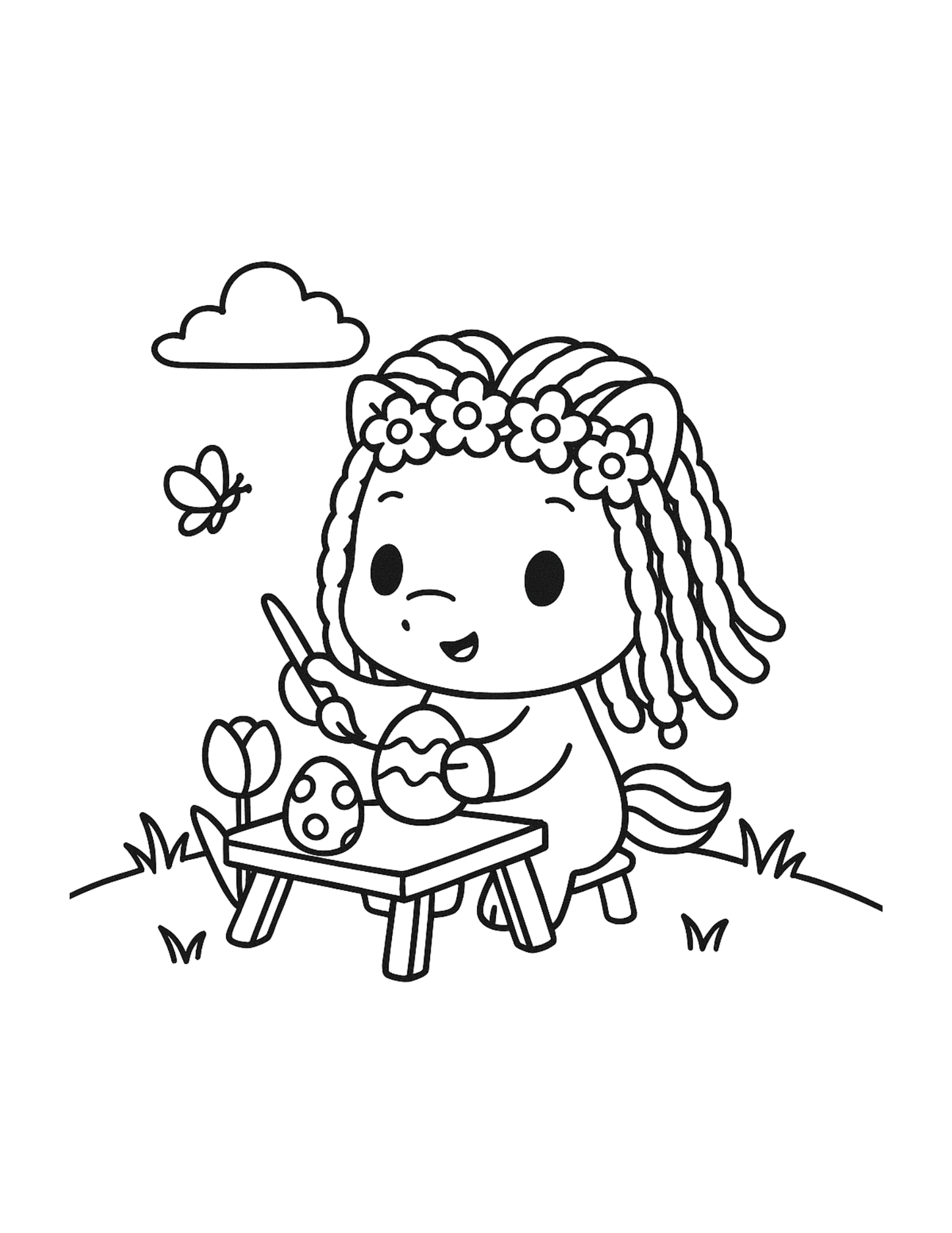 Spring Unicorn Coloring Pages Printable Bundle (30 Pages, Ages 4–6)